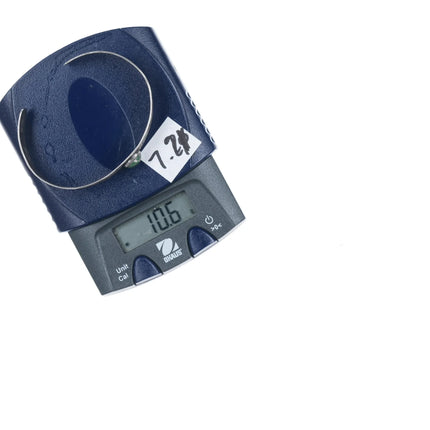 6.25" c1930's Silver Navajo curio whirling logs cuff bracelet - Estate Fresh Austin