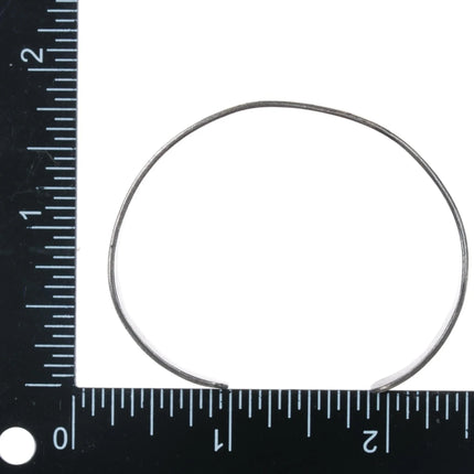 6.25" c1940's Navajo hand stamped silver cuff bracelet - Estate Fresh Austin