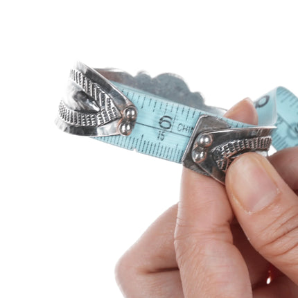 6.25" c1940's Navajo Repousse silver high grade turquoise rings/cuff bracelet - Estate Fresh Austin