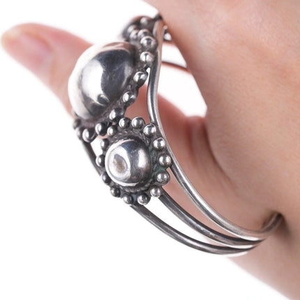 6.25" c1950's Native American Sterling bracelet - Estate Fresh Austin