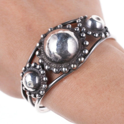 6.25" c1950's Native American Sterling bracelet - Estate Fresh Austin