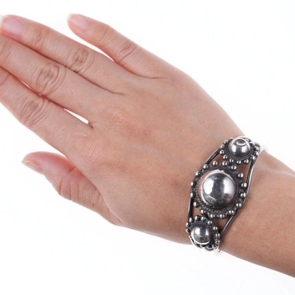 6.25" c1950's Native American Sterling bracelet - Estate Fresh Austin