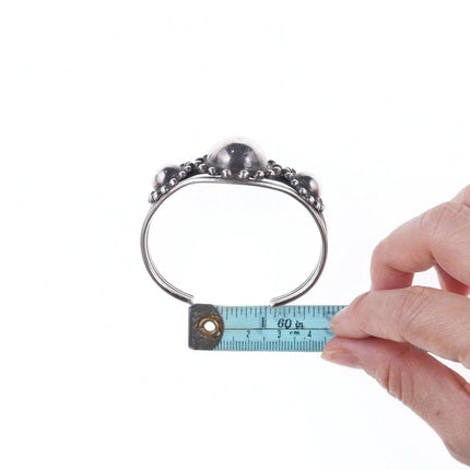 6.25" c1950's Native American Sterling bracelet - Estate Fresh Austin