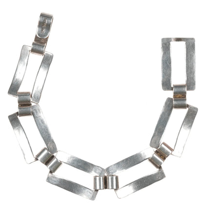 6.25" c1950's Navajo Curio Sterling link bracelet - Estate Fresh Austin