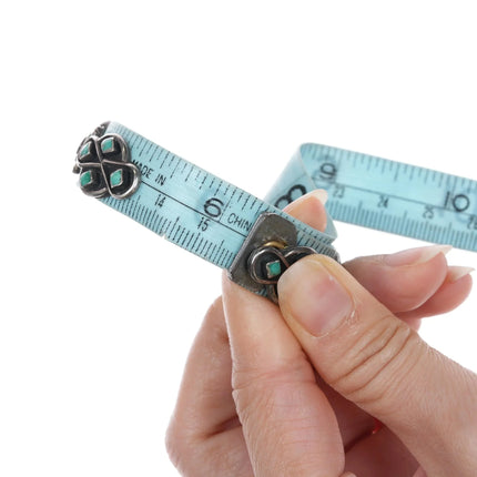 6.25" c1950's Vintage Zuni sterling and turquoise inlay shadowbox cuff bracelet - Estate Fresh Austin