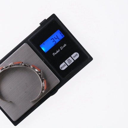 6.25" Carmelita and Dan Simplicio (1917-1969) Zuni silver and coral bracelet - Estate Fresh Austin