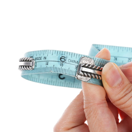 6.25" David Reeves Navajo sterling coral cuff bracelet - Estate Fresh Austin