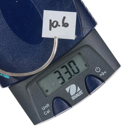 6.25" EB Navajo sterling channel inlay cuff bracelet - Estate Fresh Austin