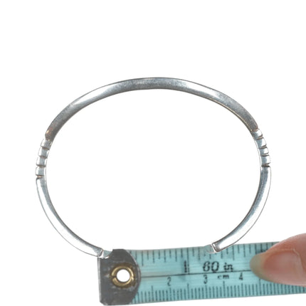 6.25" Felix Joe Navajo banded Sterling cuff bracelet - Estate Fresh Austin