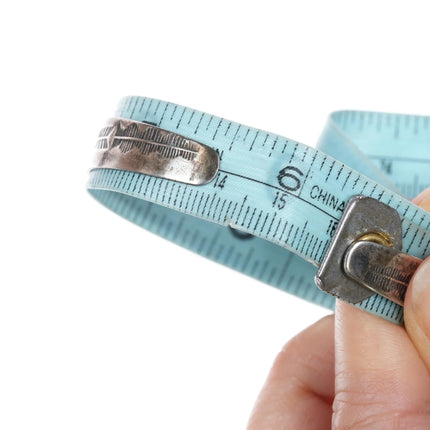 6.25" Fred Harvey Era sterling and green turquoise cuff bracelet - Estate Fresh Austin