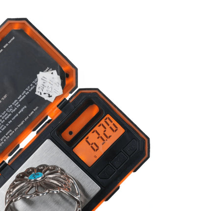 6.25" HY Sterling cast Navajo cuff bracelet with turquoise - Estate Fresh Austin