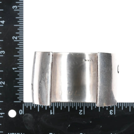 6.25" Joe Begay Navajo Sleeping Beauty turquoise inlay sterling cuff bracelet - Estate Fresh Austin