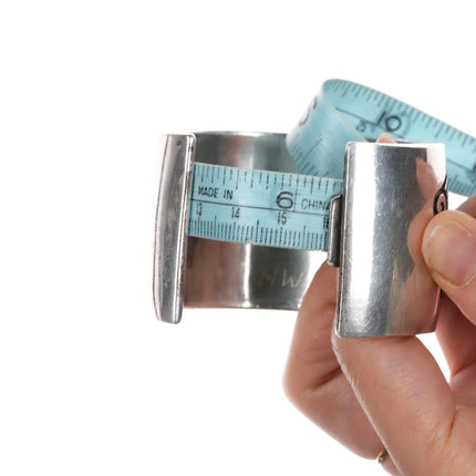 6.25" Joe Begay Navajo Sleeping Beauty turquoise inlay sterling cuff bracelet - Estate Fresh Austin