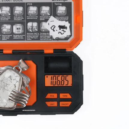 6.25" M Vallo Native American Sterling and white buffalo cuff bracelet/pendant - Estate Fresh Austin