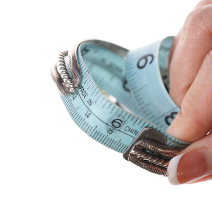 6.25" Navajo Sterling and coral bracelet - Estate Fresh Austin