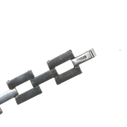 6.25" Period Art Deco sterling link bracelet - Estate Fresh Austin