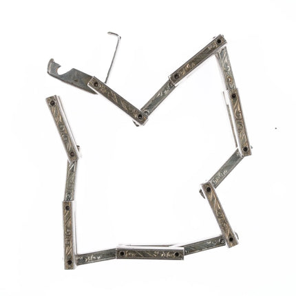 6.25" Period Art Deco sterling link bracelet - Estate Fresh Austin