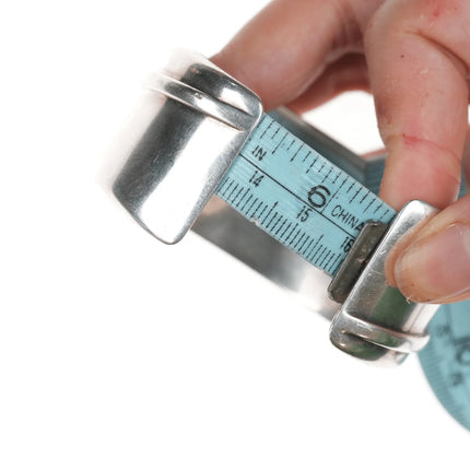 6.25" Ray Scott Navajo Silver modernist cuff bracelet - Estate Fresh Austin