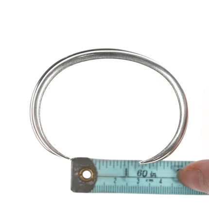 6.25" Ray Scott Navajo Silver modernist cuff bracelet - Estate Fresh Austin