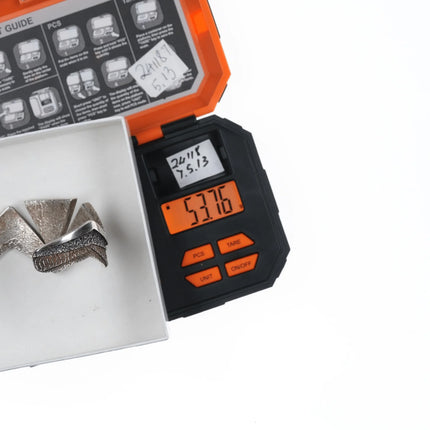 6.25" Ric Charlie Navajo sterling tufa cast cuff bracelet with spiderweb turquoise - Estate Fresh Austin