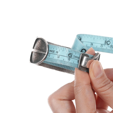 6.25" Ric Charlie Navajo Tufa Cast silver feather cuff bracelet - Estate Fresh Austin