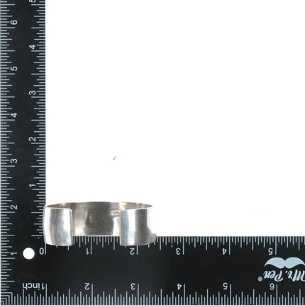 6.25" Robert Taylor Navajo 14k/sterling buffalo cuff bracelet - Estate Fresh Austin