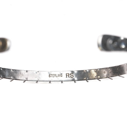 6.25" Roger Skeet Jr Navajo sterling cuff bracelet - Estate Fresh Austin