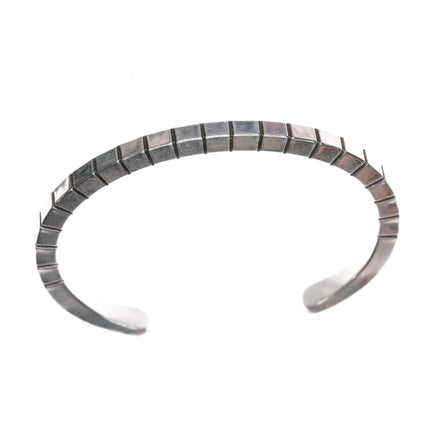 6.25" Roger Skeet Jr Navajo sterling cuff bracelet - Estate Fresh Austin