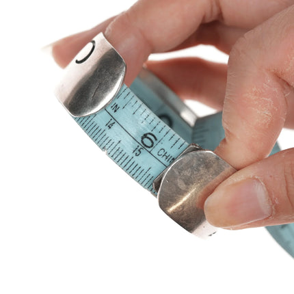 6.25" Vintage Navajo Overlay cuff bracelet sterling silver - Estate Fresh Austin