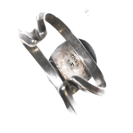 6.25" Vintage Native American sterling and turquoise cuff bracelet - Estate Fresh Austin