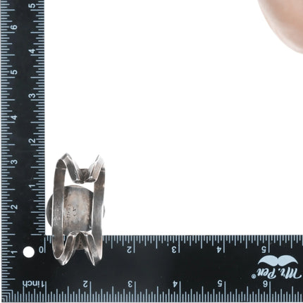 6.25" Vintage Native American sterling and turquoise cuff bracelet - Estate Fresh Austin