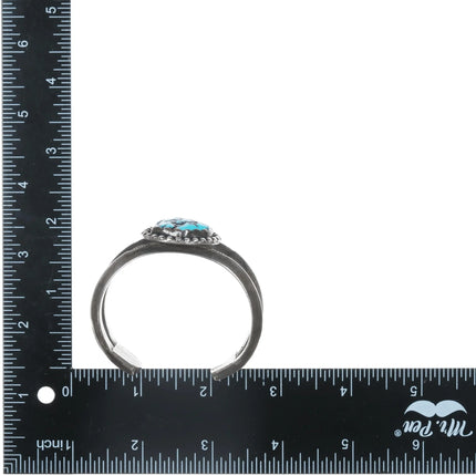 6.25" Vintage Native American sterling and turquoise cuff bracelet - Estate Fresh Austin