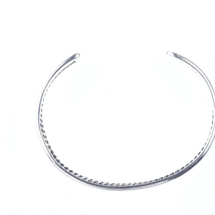 6.25" Vintage Native American sterling cuff bracelet - Estate Fresh Austin