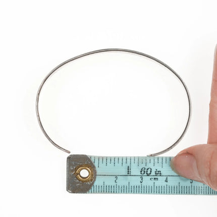 6.25" Vintage Navajo chip inlay cuff bracelet with nice stampings - Estate Fresh Austin