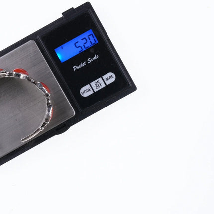 6.25" Vintage Navajo Modernist sterling and coral bracelet - Estate Fresh Austin