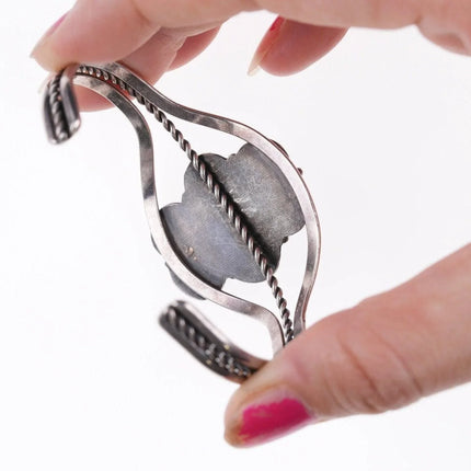 6.25" Vintage Navajo sterling and turquoise bracelet - Estate Fresh Austin