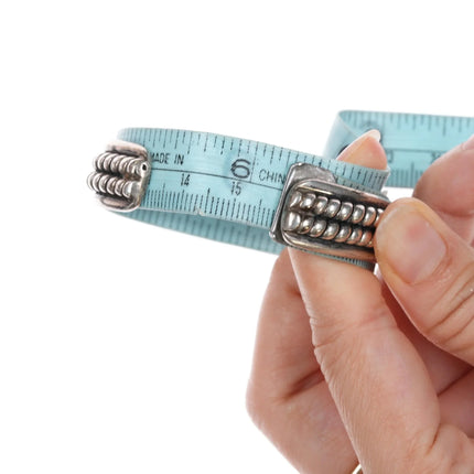 6.25" Vintage Navajo sterling twisted wire cuff bracelet - Estate Fresh Austin