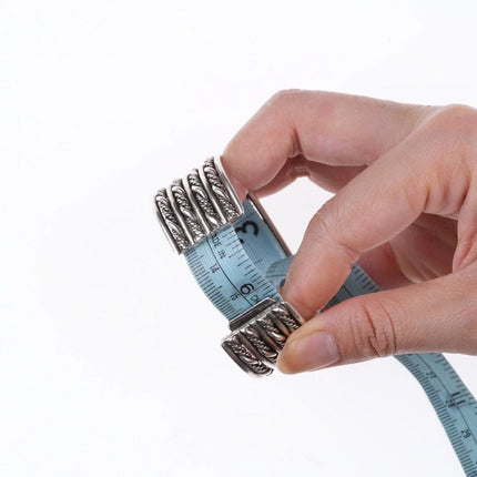 6.25" Vintage Southwestern sterling twisted wire bracelet - Estate Fresh Austin