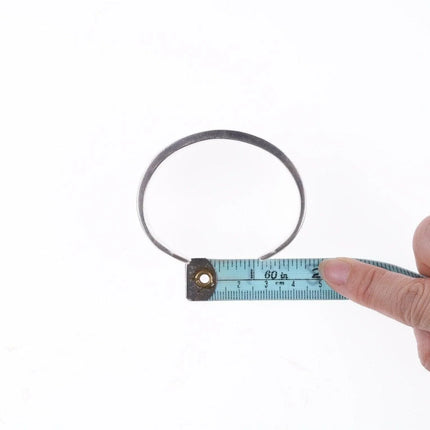 6.25" Vintage Zuni Coral flush inlay silver bracelet - Estate Fresh Austin