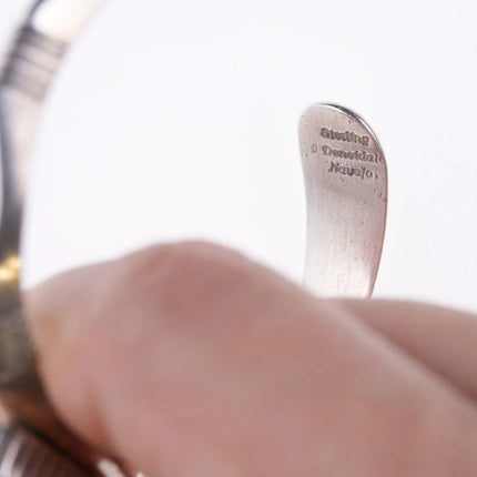 6.25" Will Denetdale Navajo sterling and turquoise bracelet - Estate Fresh Austin