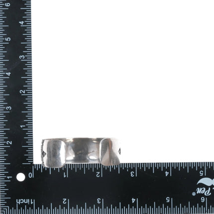 6.25" Willie Yazzie, Sr. (Navajo), 1928-1999 silver/copper overlay cuff bracelet - Estate Fresh Austin