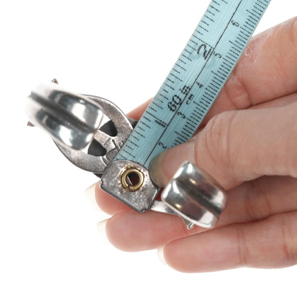 6.25" Wilson Begay Navajo turquoise silver cast cuff bracelet - Estate Fresh Austin