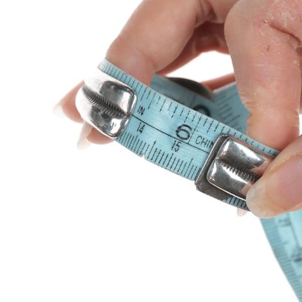 6.25" Wilson Begay Navajo turquoise silver cast cuff bracelet - Estate Fresh Austin