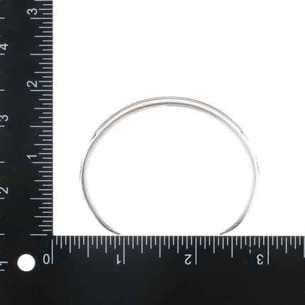 6.5" Alvin Monte Navajo sterling/14k cuff bracelet - Estate Fresh Austin