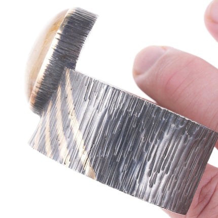 6.5" Barbaros Yasar Bora Sterling rutilated quartz bracelet with gold accents - Estate Fresh Austin