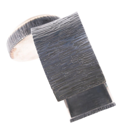 6.5" Barbaros Yasar Bora Sterling rutilated quartz bracelet with gold accents - Estate Fresh Austin