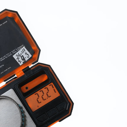 6.5" Bell Trading post Navajo Curio sterling and turquoise row cuff bracelet - Estate Fresh Austin