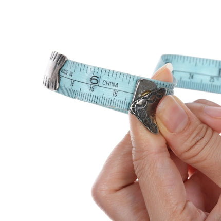 6.5" c1950's Navajo Arrow form silver Royston turquoise cuff bracelet - Estate Fresh Austin