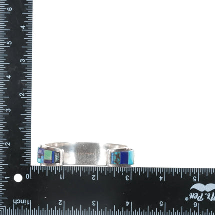 6.5" Donald Douglas Navajo Sterling cobblestone cuff bracelet - Estate Fresh Austin