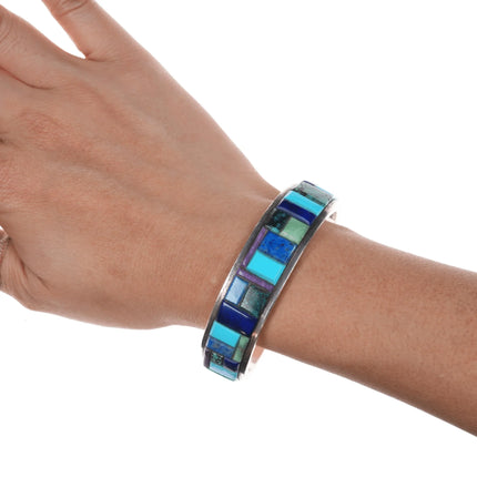 6.5" Donald Douglas Navajo Sterling cobblestone cuff bracelet - Estate Fresh Austin